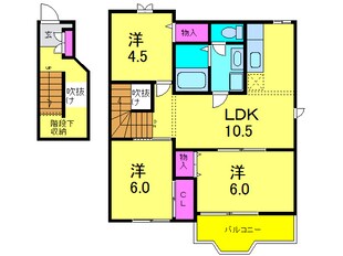 グレースクレストⅡの物件間取画像